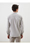 Regular Fit Long Sleeve Gabardine Men's Shirt - 5