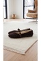 Women's Bitter Brown Sherpa Furry Buckle Daily Ballerinas 1 cm Byndsharp01 - 7
