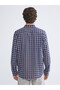 Ozmarka New Season Regular Fit Long Sleeve Plaid Men's Shirt - 4