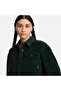 Corduroy Overshirt Women's Dark Green Shirt - 4