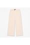 Corduroy Wide-Leg Pants Women's White Trousers - 5
