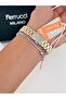 Steel Strap Rectangular Case 2 Year Warranty 3 Atm Waterproof Women's Wristwatch + Bracelet Gift - 8