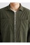 Ozmarka New Season Regular Fit Long Sleeve Velvet Men's Shirt - 3