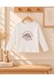 Strawberry Patterned Girl's 3-Piece Cardigan, Blouse and Jean Pants Set - 4