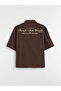 Xside Brown Loose Fit Printed Men's Shirt - 5