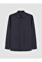 Esvab • Modern & Distinctive Standard Fit Checkered Embroidered Gabardine Men's Shirt - 5