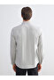 Lcwaikiki Classic Beige Regular Fit Long Sleeve Dobby Men's Shirt - 4
