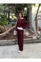 Women's One-Shoulder Detailed Athlete Top and Wide-Leg Pants 3-Piece Set - 2