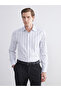 Slim Fit Long Sleeve Striped Men's Shirt