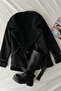 Vintage Coat with Fur Inside and Suede Belt Detail on the Outside