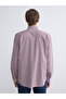 Regular Fit Long Sleeve Plaid Poplin Men's Shirt - 5