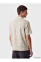 Lcw Vision Beige Regular Fit Patterned Men's Shirt - 4
