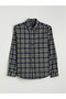 Lcwaikiki Classic Green Long Sleeve Plaid Pattern Men's Shirt - 5
