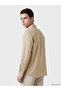 Lcwaikiki Classic Beige Regular Fit Men's Shirt - 3