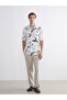 Lcw Vision Ecru Regular Fit Short Sleeve Patterned Viscose Men's Shirt - 2