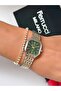 Steel Strap Square Case Waterproof Guaranteed Women's Wristwatch + Bracelet Gift - 3