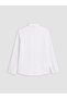 White Textured Boy's Shirt - 3
