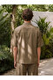 Xside Khaki Loose Fit Men's Shirt - 4