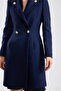 Sleeveless Wool Blend Long Coat - 4