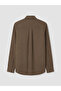 Lcw Vision Brown Regular Fit 100% Linen Men's Shirt - 7