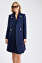 Sleeveless Wool Blend Long Coat - 2