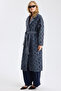 Beaded Curly Wool Blend Coat - 2