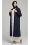 Women's Middle-Aged and Older Women's Seasonal Corduroy Jacket with Front Zipper Pockets and Turn-Up Collar - 3