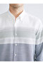Regular Fit Long Sleeve Dobby Men's Shirt - 4