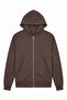 Men's Brown 6202 Hooded 3 Thread Sweatshirt - 4