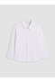 White Textured Boy's Shirt