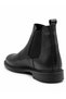 Genuine Leather Black Men's Chelsea Boots |   Fully Orthopedic, Cold and Water Resistant, Elastic Winter Casual Boots - 5