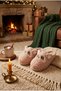 Women's Cat Patterned Plush House Slippers, Soft Fur, Non-Slip Sole, Warm Winter Slippers - 2