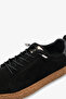 Barsala Women's Genuine Leather Casual Shoes - Black Suede - 5