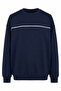 Biyeli Basic O Neck Indigo Men's Sweatshirt 27Kdt1000001