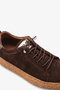 Barsala Women's Genuine Leather Casual Shoes - Brown Suede - 5