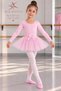 Pink Uzunkol Back-Crossed Ballet Swimsuit & Stretchy (Soft) Skirt - 4
