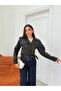 Oversized Belted Women's Stylish Jacket - 6