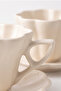 Flower Shaped Turkish Coffee Cup Set for 2 People 150 ml Stylish Coffee Cup Set - 4