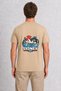 Sydney Minimalist Iconic Design T-Shirt - Back Print - Cream - 3