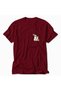 Minimalist Dog and Cat Design T-Shirt - Red - 3