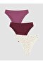 Floral Brazilian Panties 3-Pack (W6) - 2