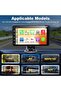 شاشة محمولة لاسلكية مقاس 7 بوصات تدعم Apple CarPlay وAndroid Auto - نظام ستيريو للسيارة بشاشة لمس بدقة 1080 بكسل مع بلوتوث - 7