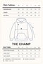 Women's Oversize Hoodie with Deer Embroidery in Black – Hooded, Kangaroo Pocket, 3-Thread Ribbed Fleece - 8