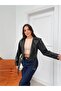 Oversized Belted Women's Stylish Jacket - 4