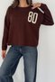 Women's 80 Embroidery Detailed Crew Neck Knitwear Sweater - 2