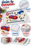 6-Piece School Lunch Cover 35X50 cm Washable Car Patterned - 5