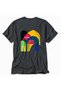 Rome Geometric Unisex T-Shirt - Back Print - Smoked - 5