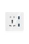مقبس حائط ذكي عالمي، مقبس هوم كيت، مقبس حائط مزدوج مع واجهة USB، تحكم عن بعد عبر تطبيق هوم كيت - 2