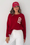 Women's 80 Embroidery Detailed Crew Neck Knitwear Sweater - 3