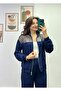 Shoulder Cage Detail with Sequins, Front Pocket Look, Elastic Waist Pants, Sweatpants Set - 2
